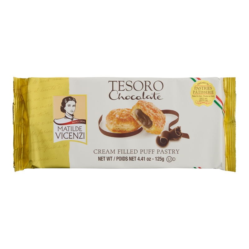 Matilde Vicenzi Tesoro Chocolate Cream Puff Pastry