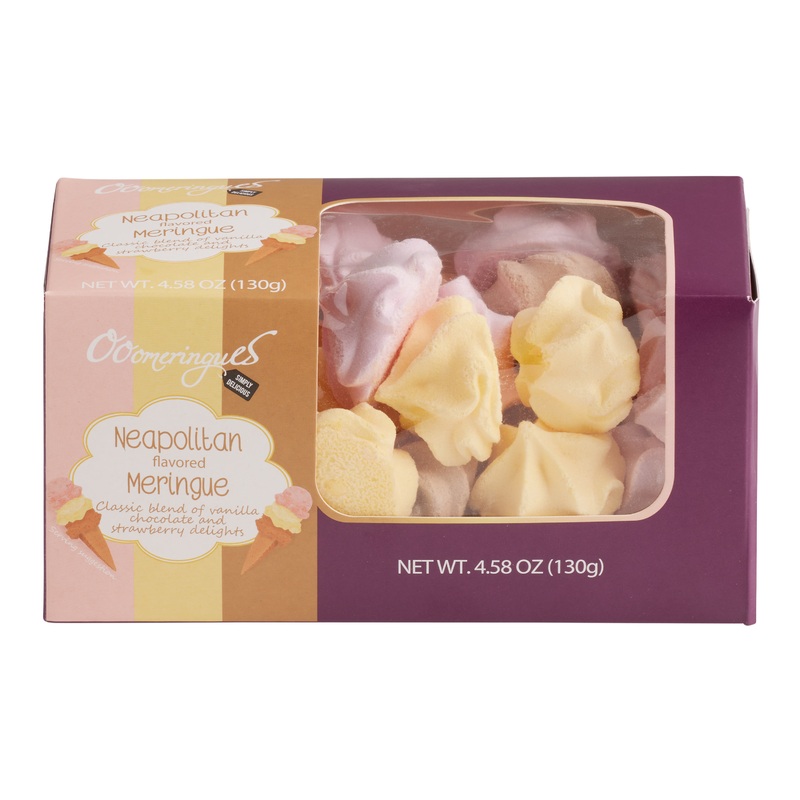 Oomeringues Neapolitan Meringue Cookies Box