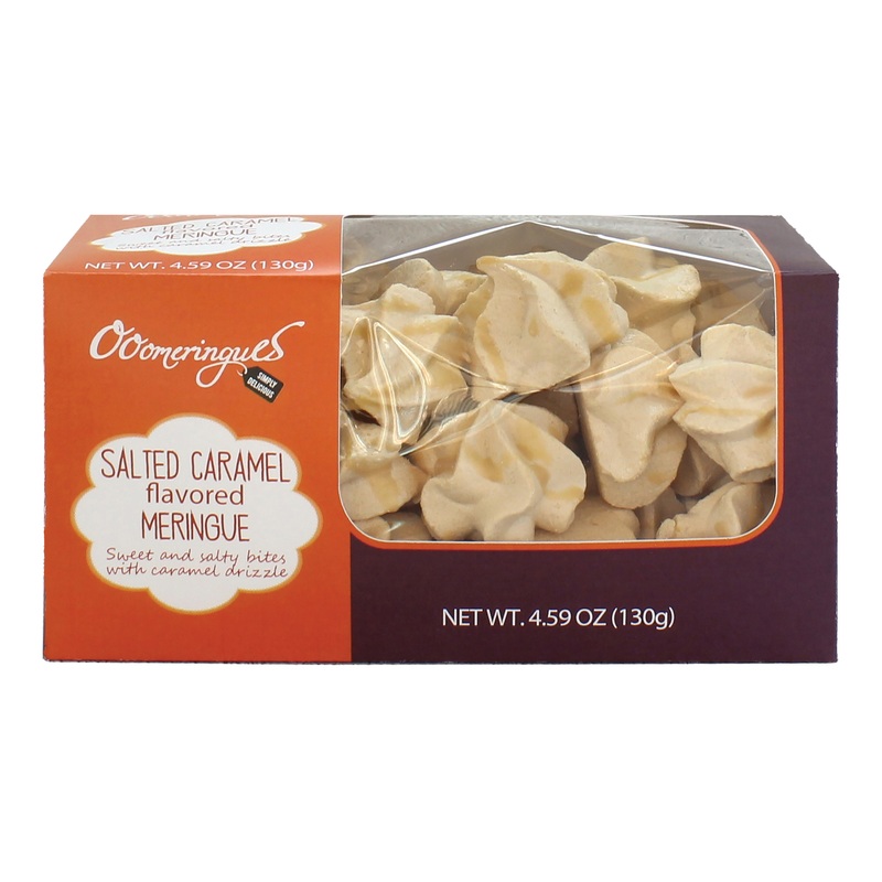 Ooomeringues Salted Caramel Meringue Cookies Box