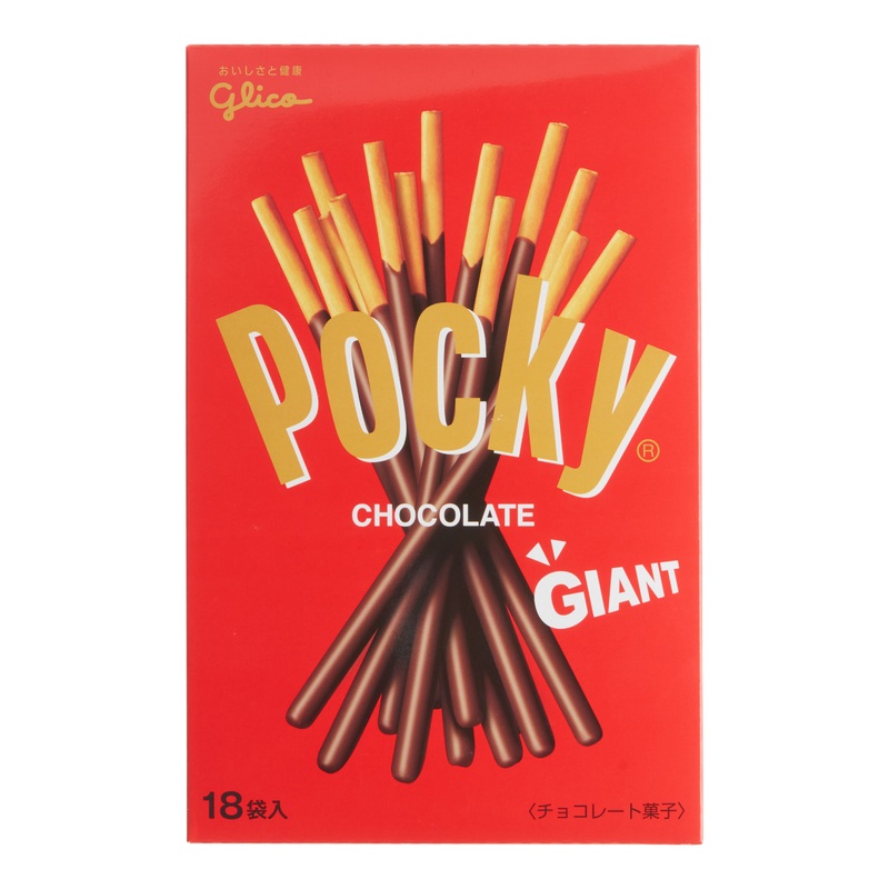 Pocky Giant Chocolate Biscuit Sticks Box 18 Count