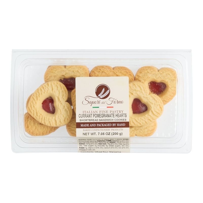 Sapori Dal Forno Pomegranate Shortbread Sandwich Cookies