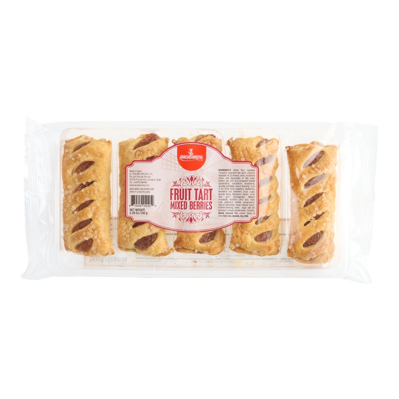 ArruaBarrena Milrayas Mixed Berry Puff Pastry Tarts 5 Count