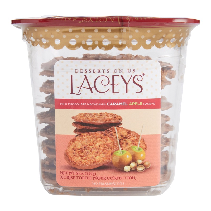 Desserts on Us Milk Chocolate Macadamia Caramel Apple Laceys