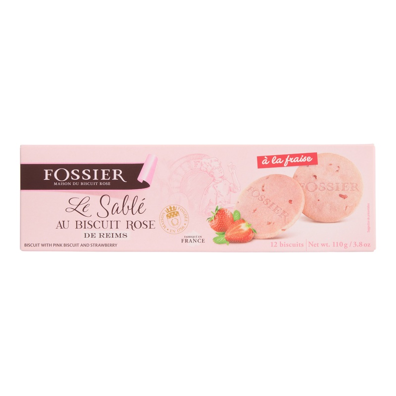Fossier Pink Strawberry Shortbread Biscuit