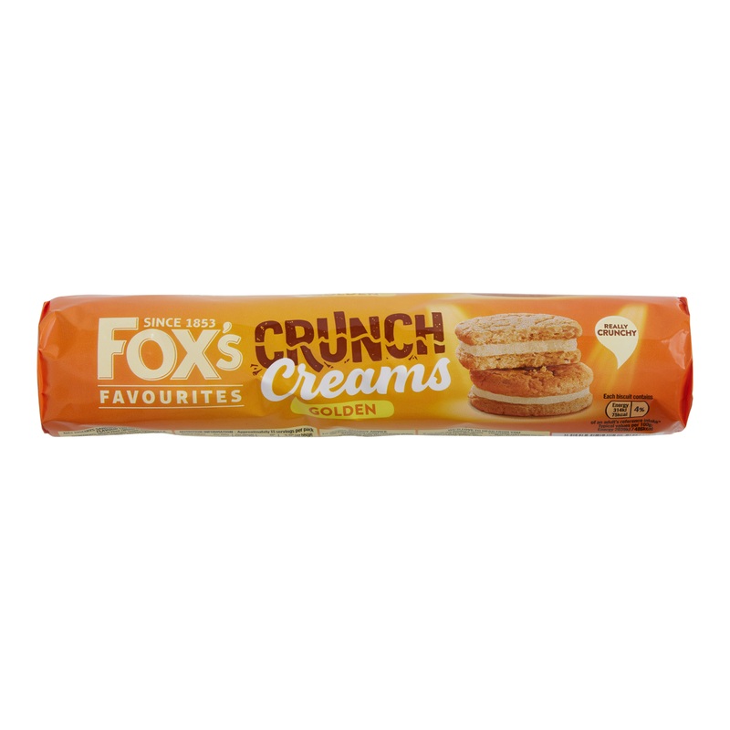 Fox’s Golden Vanilla Crunch Creams Sandwich Cookies Set of 2