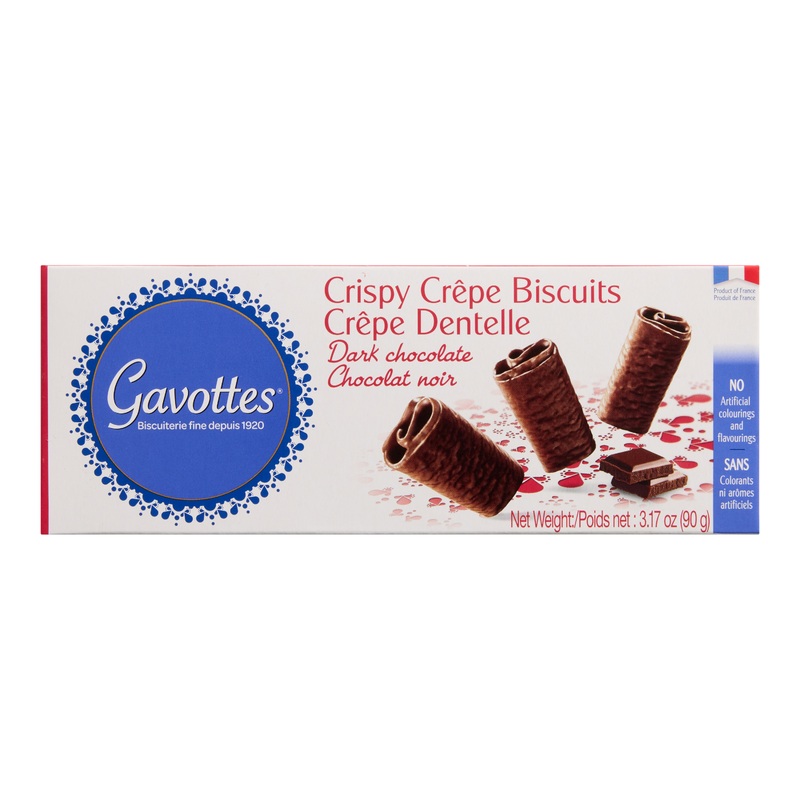 Gavottes Dark Chocolate Crispy Crepe Biscuits 18 Pack