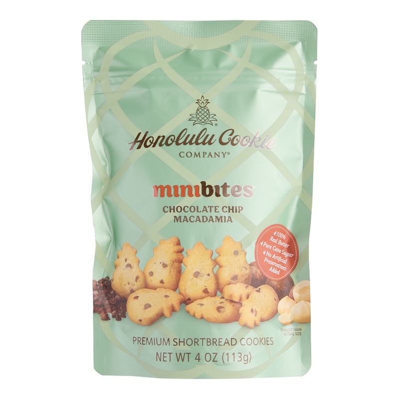Honolulu Mini Chocolate Chip Macadamia Shortbread Cookies