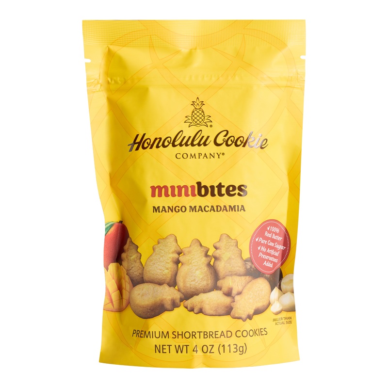 Honolulu Mini Mango Macadamia Shortbread Cookies