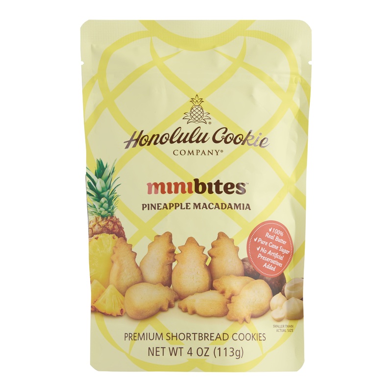 Honolulu Mini Pineapple Macadamia Shortbread Cookies