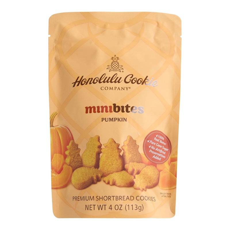 Honolulu Mini Pumpkin Spice Shortbread Cookies
