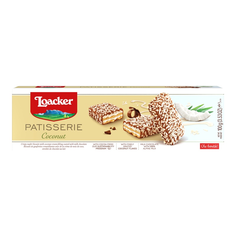 Loacker Patisserie Coconut Wafers Tray