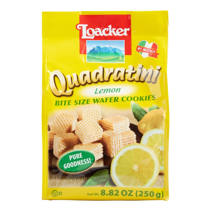 Loacker Quadratini Lemon Wafer Cookies
