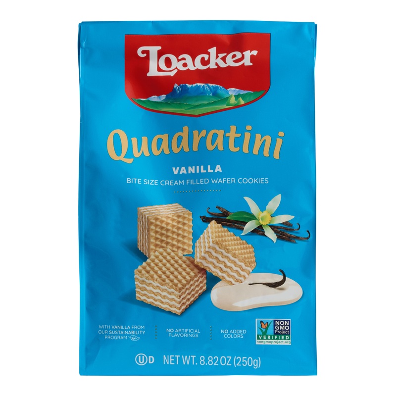 Loacker Quadratini Vanilla Wafer Cookies