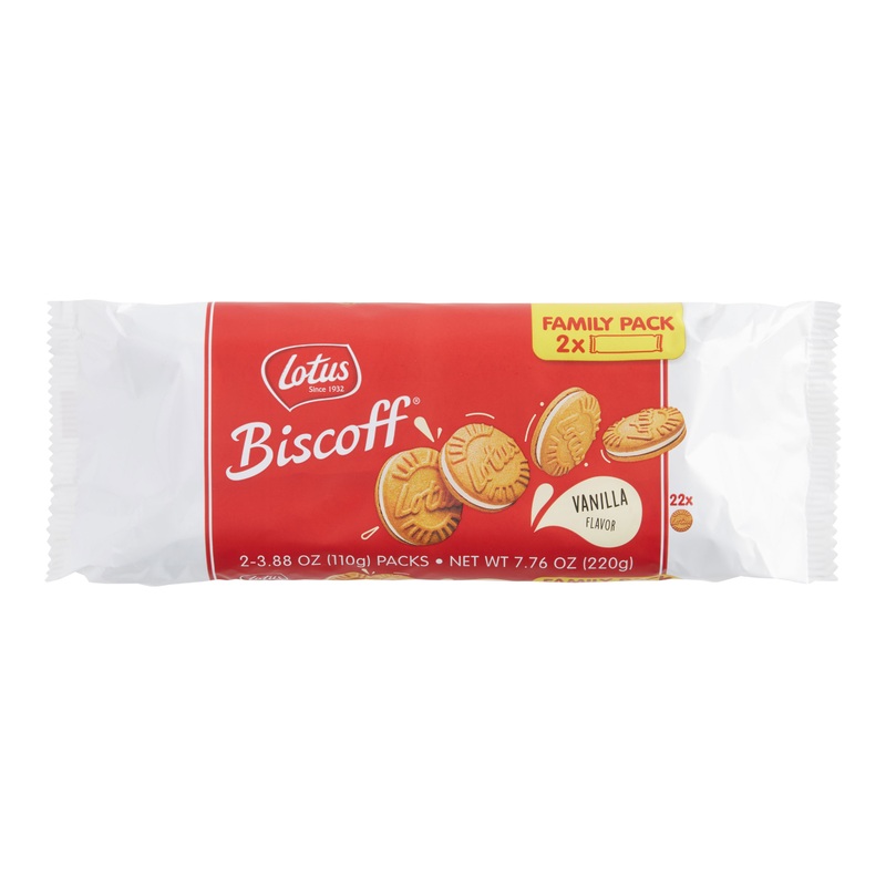 Lotus Biscoff Cream Sandwich Cookies Family Size