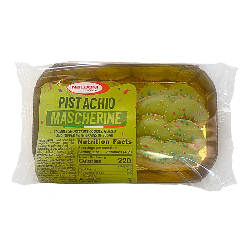 Naldoni Mascherine Pistachio Shortbread Cookies