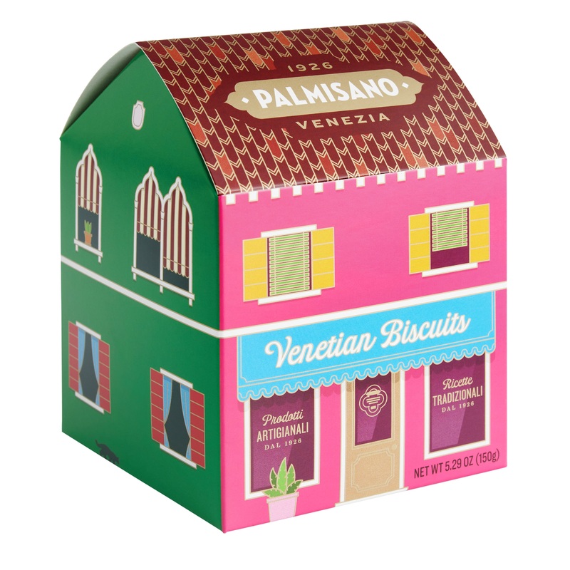 Palmisano Assorted Venetian Cookies in Burano House Gift Box
