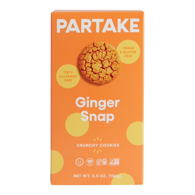 Partake Crunchy Ginger Snap Cookies