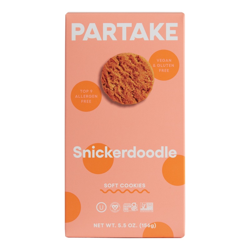 Partake Soft Baked Snickerdoodle Cookies