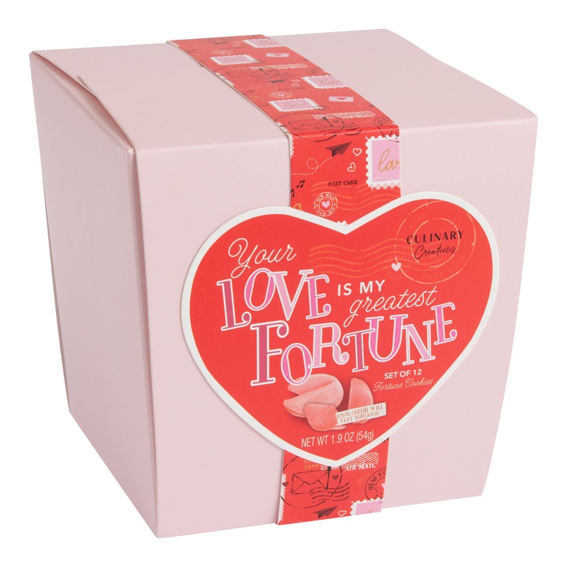 Pink Valentine’s Day Romantic Fortune Cookies
