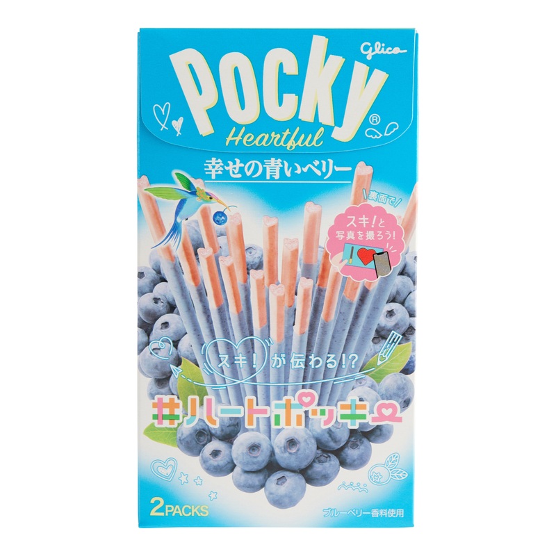 Pocky Heartfelt Blueberry Chocolate Biscuit Sticks