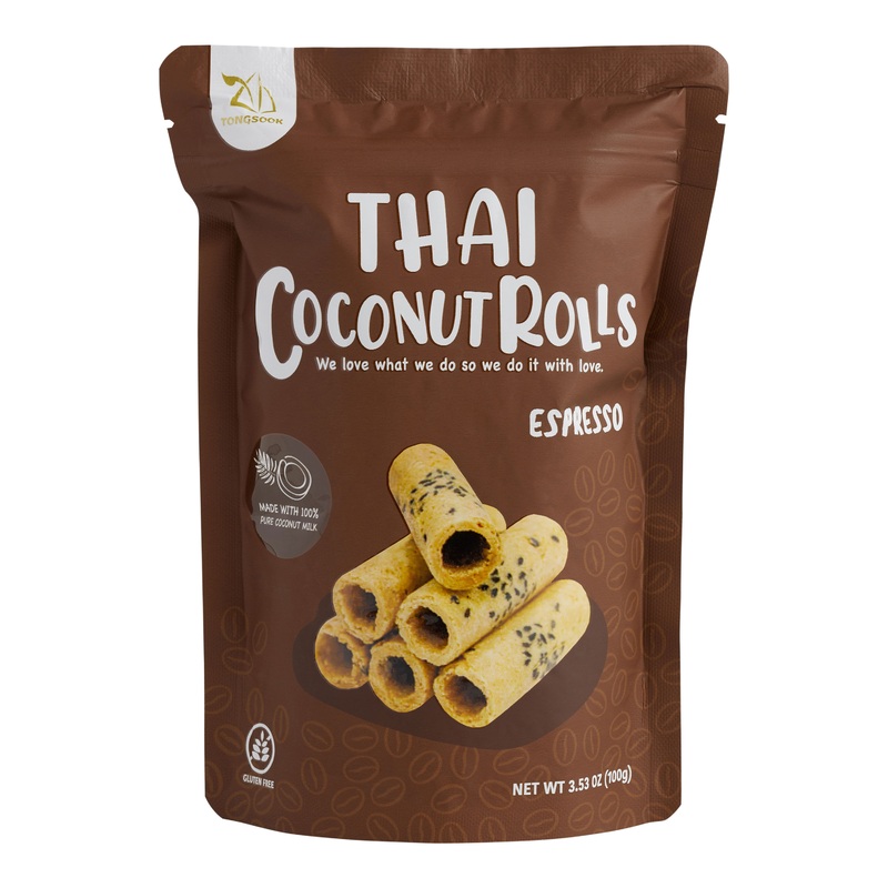 Tongsook Espresso Coconut Roll Cookies
