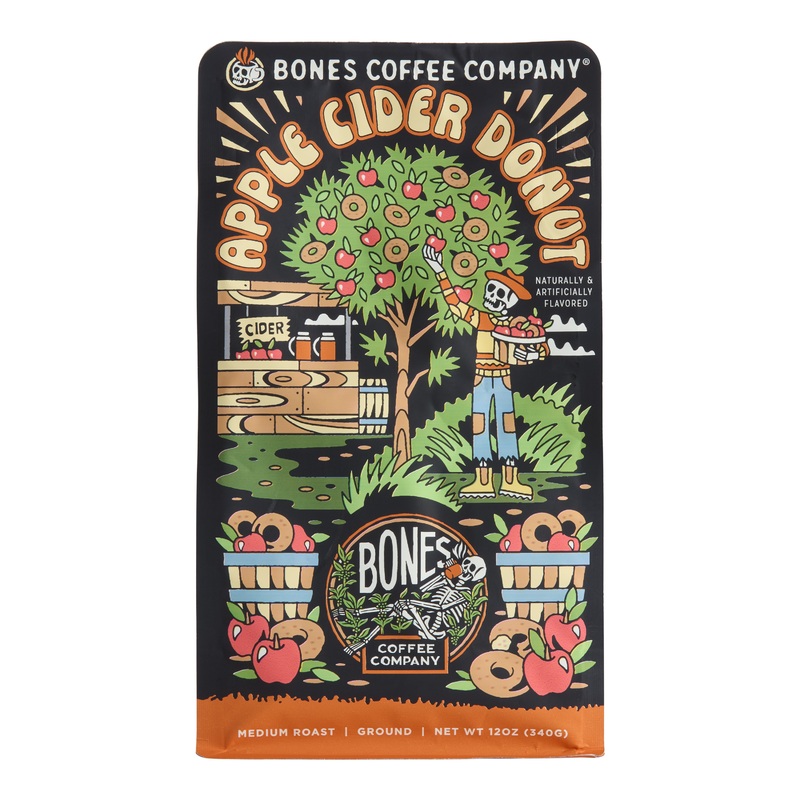Bones Apple Cider Donut Ground Coffee