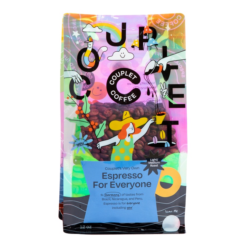 Couplet Espresso For Everyone Whole Bean Coffee