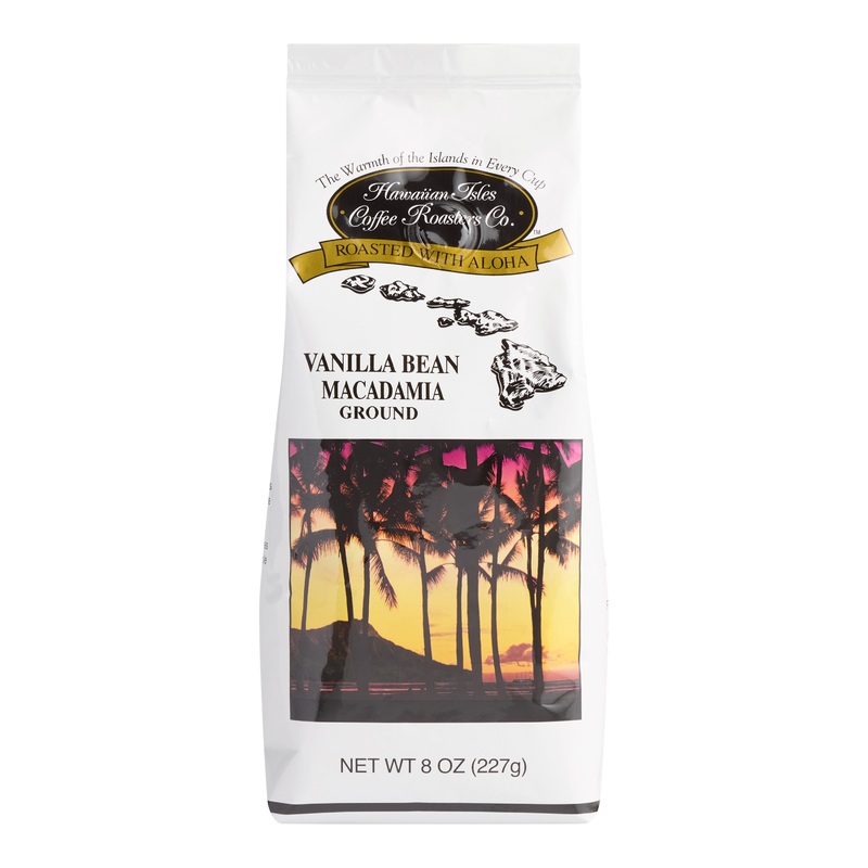 Hawaiian Isles Vanilla Bean Macadamia Ground Coffee
