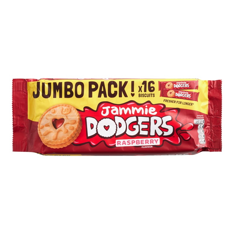 Jammie Dodgers Raspberry Shortbread Biscuits Jumbo Pack