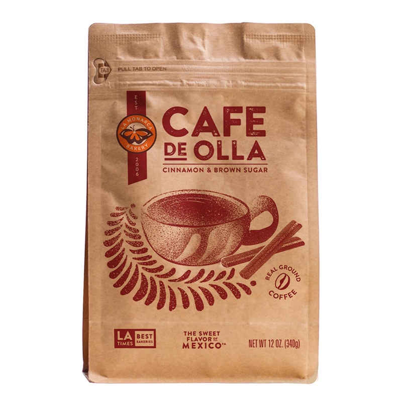 La Monarca Organic Cafe De Olla Ground Coffee