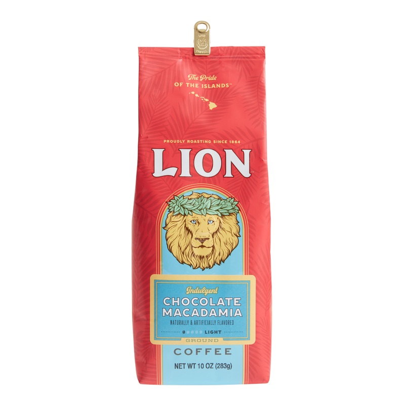 Lion Chocolate Macadamia Nut Ground Coffee