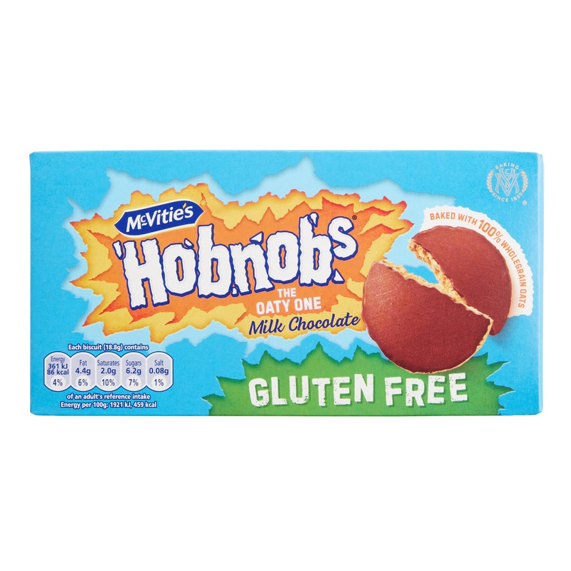 McVitie’s Hobnobs Gluten Free Milk Chocolate Biscuits
