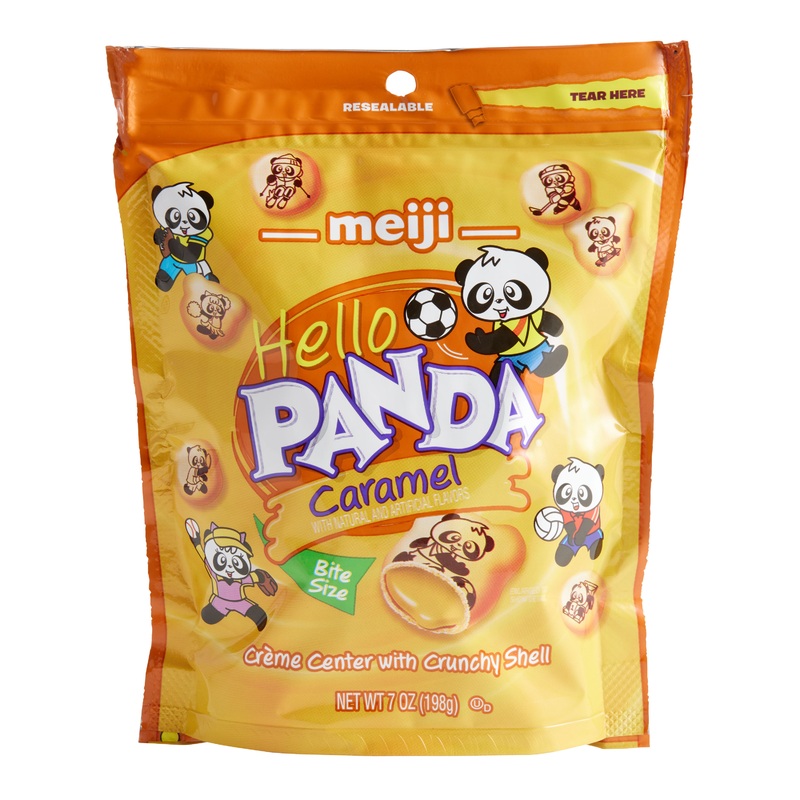 Meiji Hello Panda Caramel Cookies Pouch