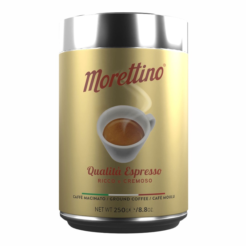 Morettino Qualit Espresso Ground Coffee Tin