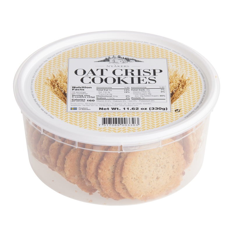 Nyakers Oat Crisp Cookie Tub