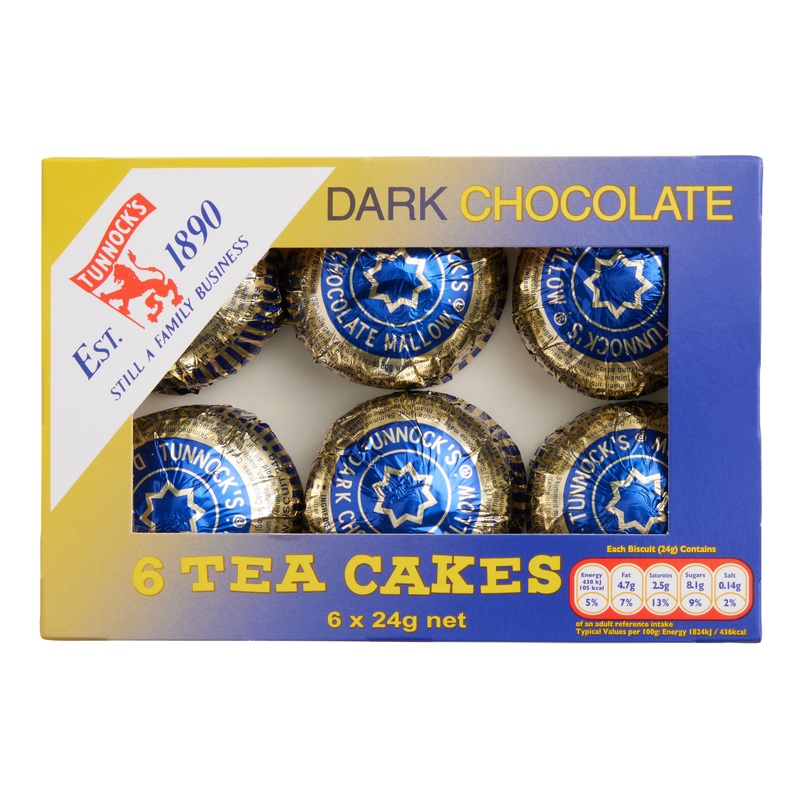 Tunnock’s Dark Chocolate Teacake 6 Piece