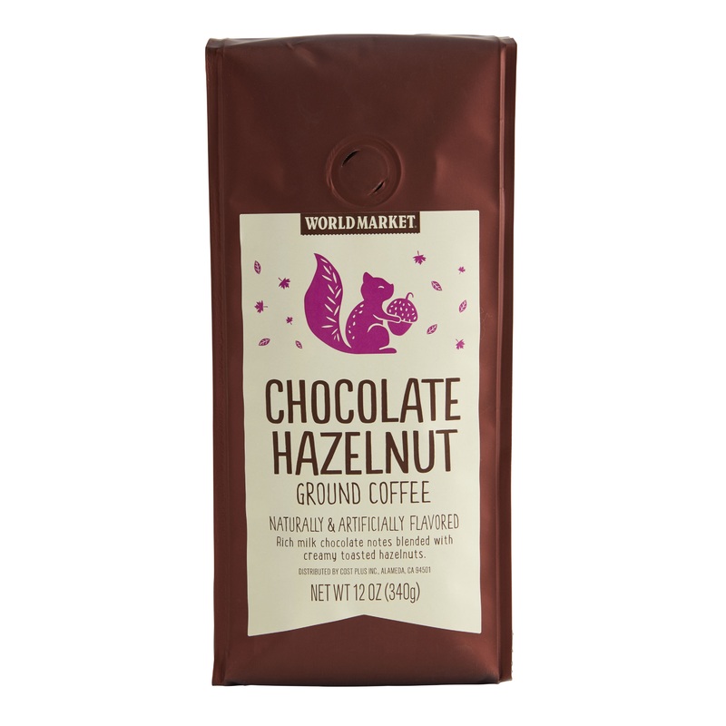 World Market Chocolate Hazelnut Ground Coffee 12 Oz.