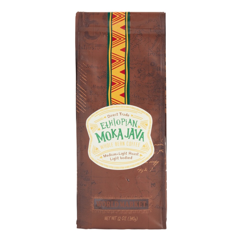 World Market Ethiopian Moka Java Whole Bean Coffee 12 Oz.