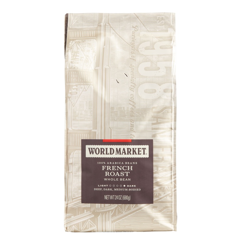 World Market French Roast Whole Bean Coffee 24 Oz.
