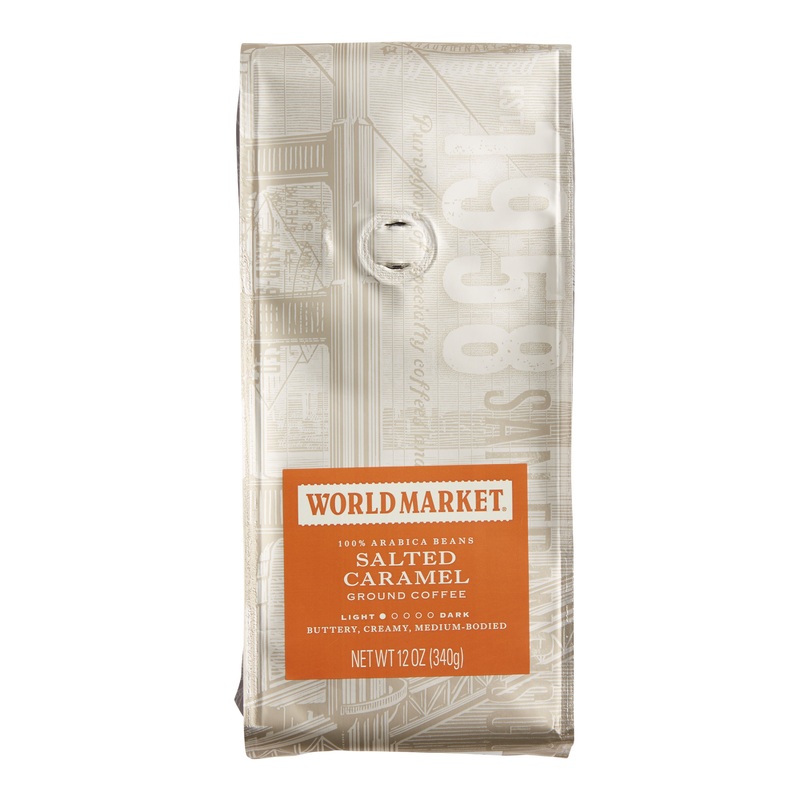 World Market Salted Caramel Ground Coffee 12 Oz.