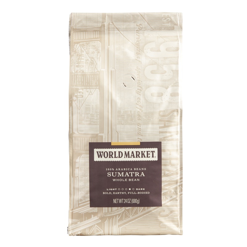 World Market Sumatra Whole Bean Coffee 24 Oz.