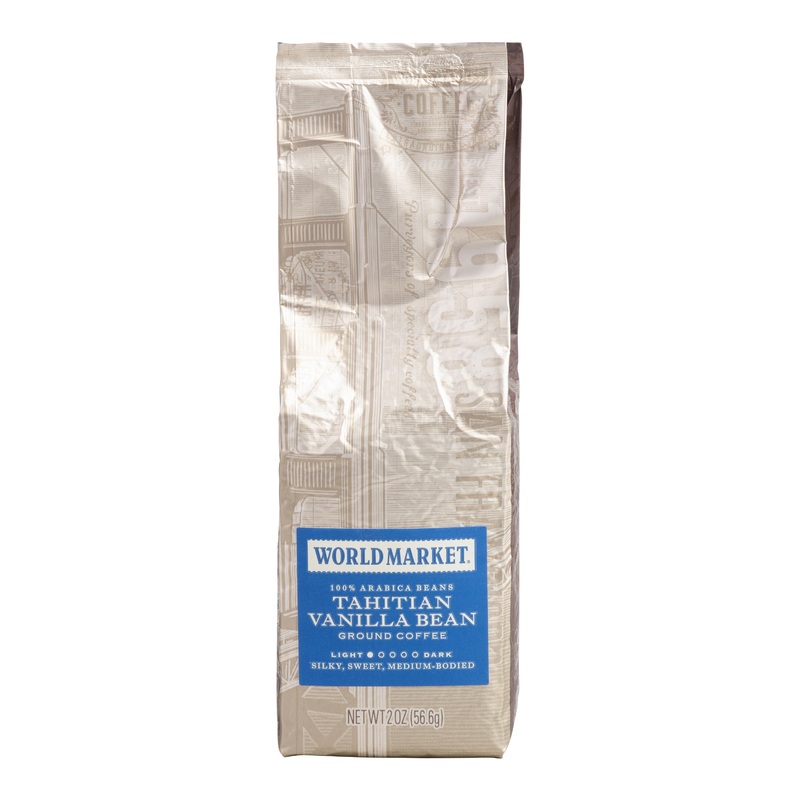 World Market Tahitian Vanilla Bean Ground Coffee 2 Oz.