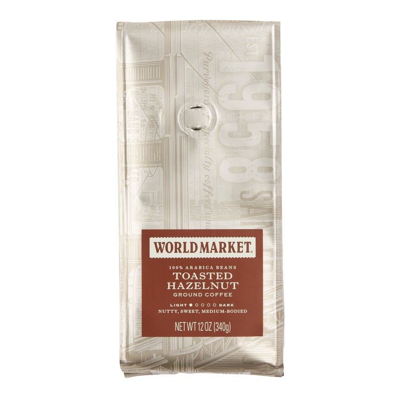 World Market Toasted Hazelnut Ground Coffee 12 Oz.