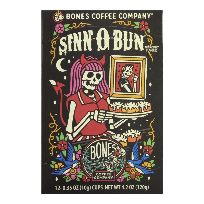 Bones Sinn-O-Bun K-Cup Coffee Pods 12 Count