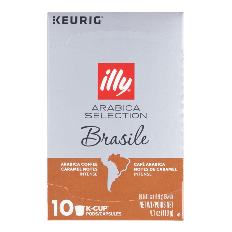 Illy Arabica Selection Brasile K-Cup Coffee Pods 10 Count