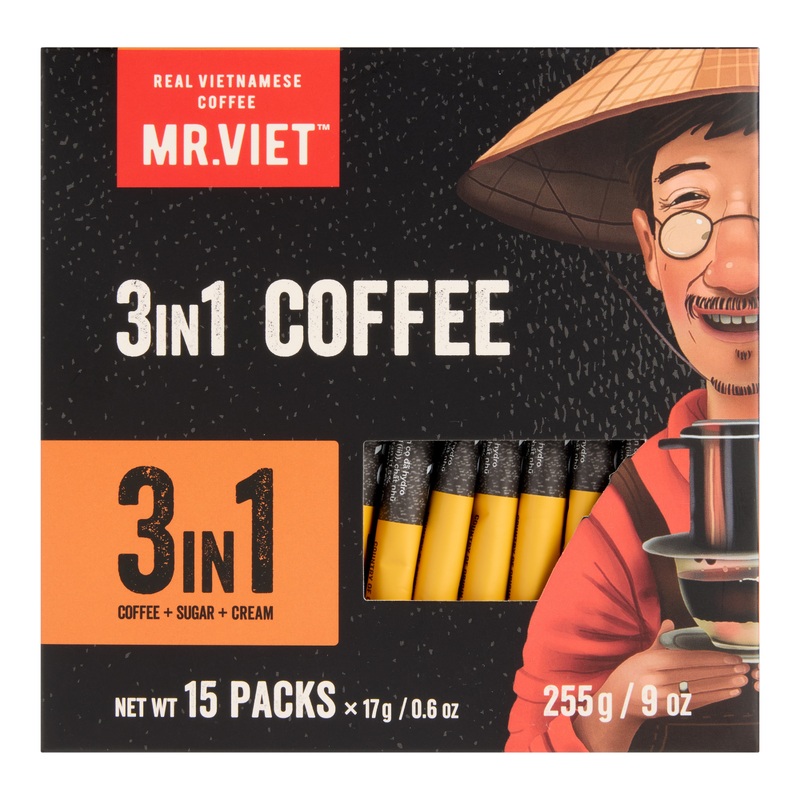 Mr. Viet 3 In 1 Instant Coffee 15 Count