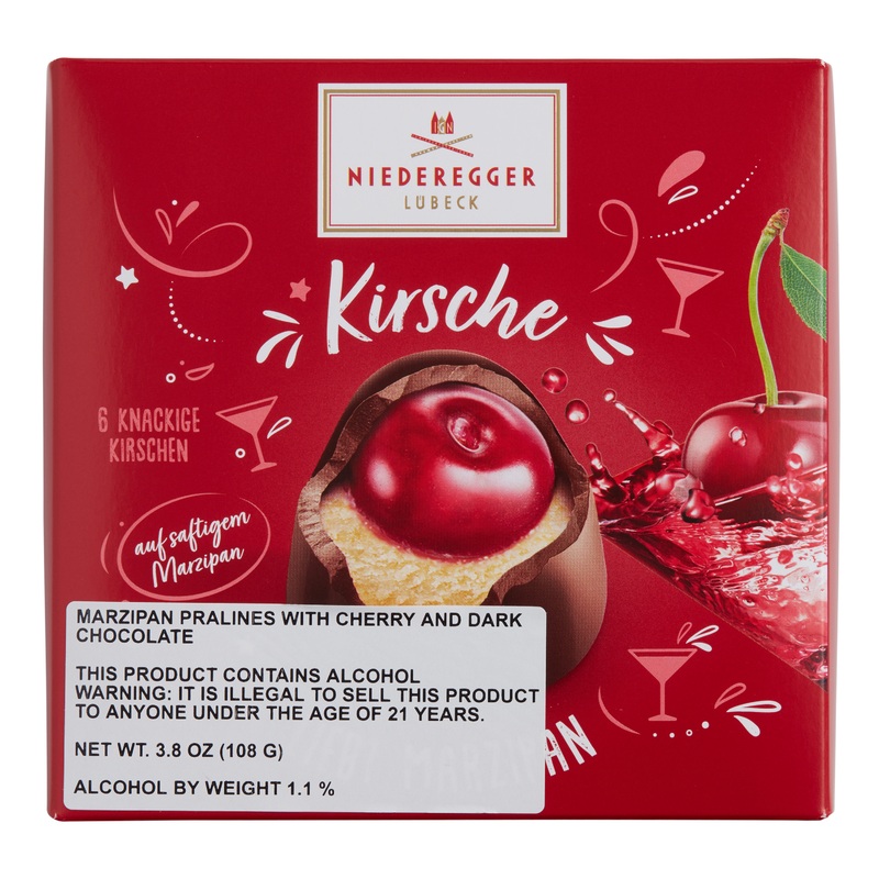 Niederegger Dark Chocolate Marzipan With Kirsch Cherry