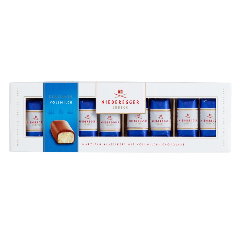 Niederegger Mini Milk Chocolate Marzipan Loaves 8 Pack