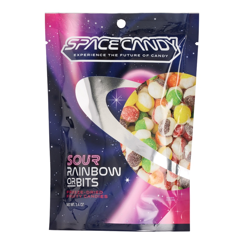 Space Candy Sour Rainbow Orbits Fruity Freeze Dried Candy