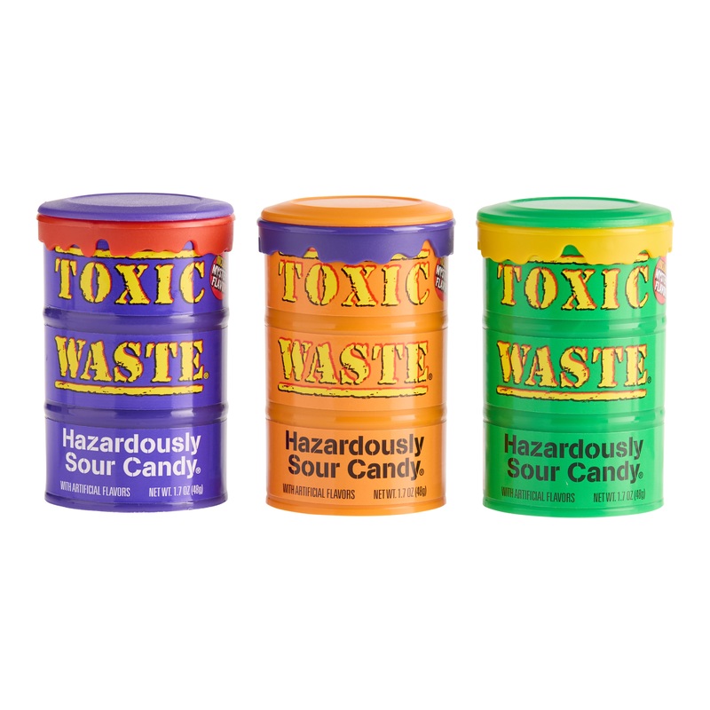 Toxic Waste Hazardously Sour Candy Drum